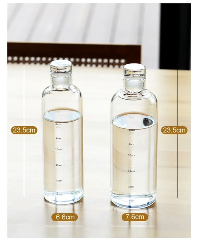 Botella de Vidrio Trasparente