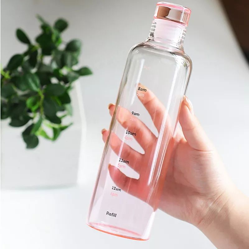 Botella de Vidrio Trasparente