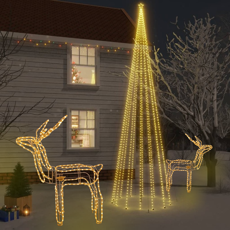 Reno con Movimiento y Luz Led, 80cm de alto