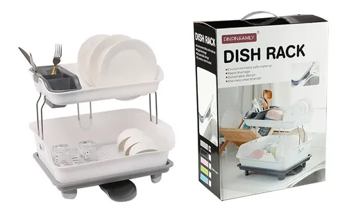 Escurridor de platos Plástico de 2 Niveles