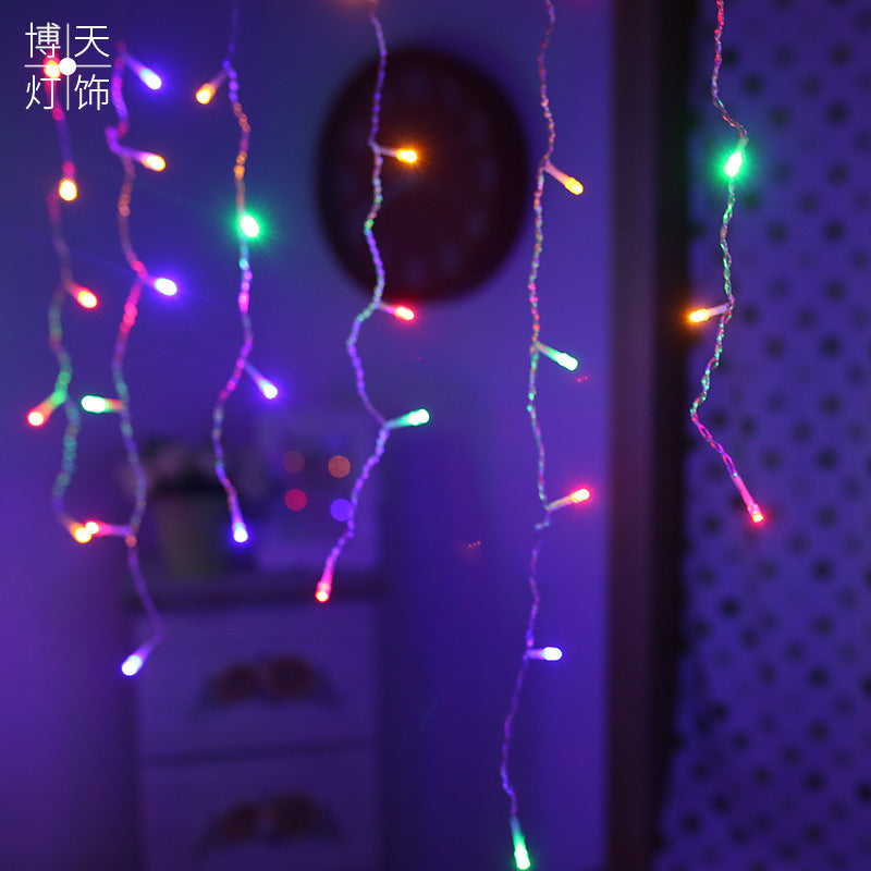 Cascada Led 30 Metros Luz Multicolor con destellos