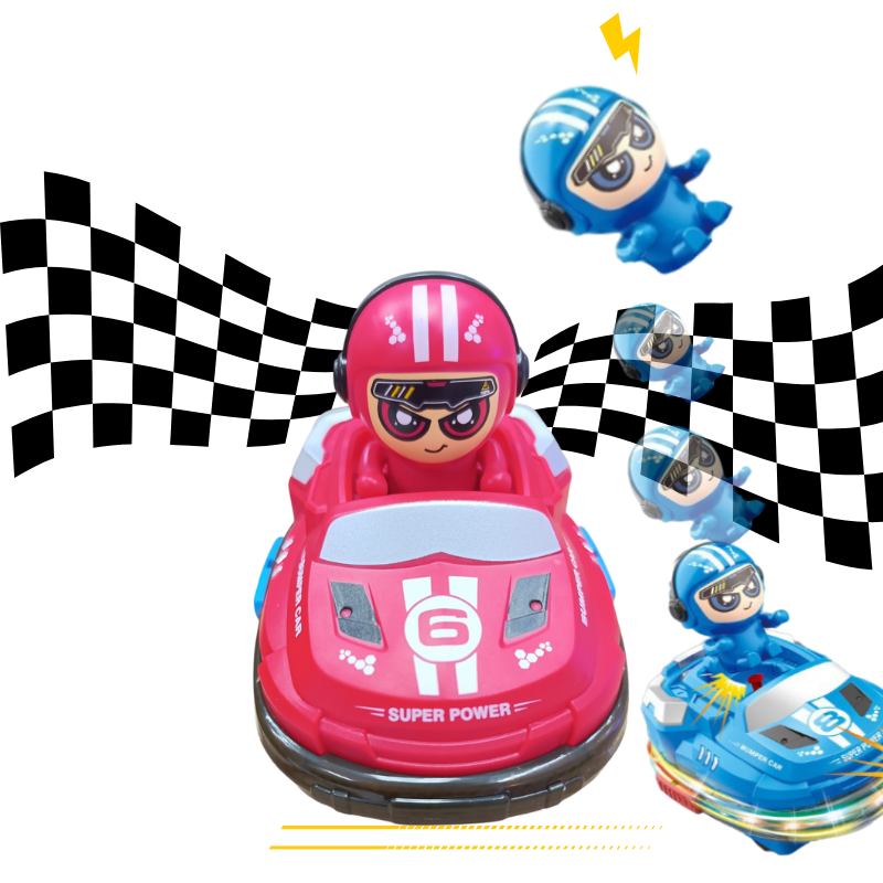 Bumper Cars a Control Remoto | Diversión Interactiva con Efecto de Humo - Set de 2 Carros