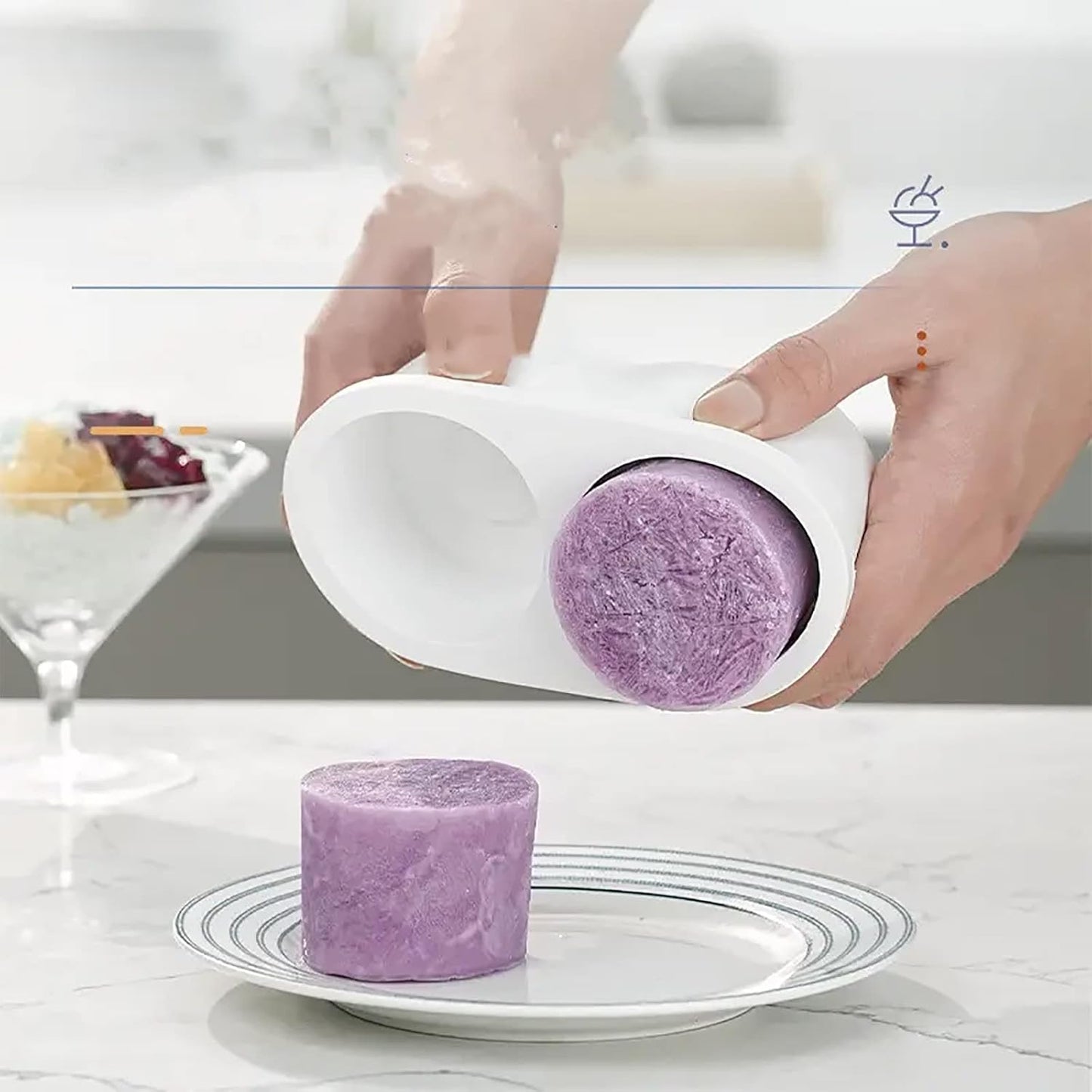 Máquina de Nieve Estilo Asiático, Portátil y Recargable para el Hogar con 4 Moldes de Silicona para Postres y Delicias Congeladas