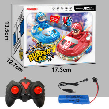 Bumper Cars a Control Remoto | Diversión Interactiva con Efecto de Humo - Set de 2 Carros