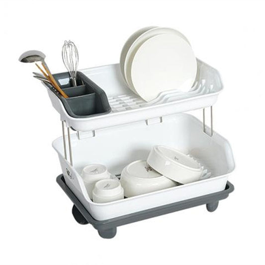 Escurridor de platos Plástico de 2 Niveles
