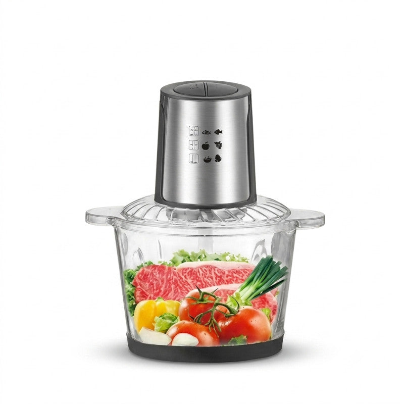 Procesador Eléctrico de Alimentos 2000ml — 800W + 4 Cuchillas