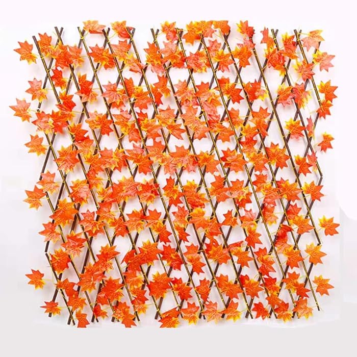 Valla Extensible de Hojas de Otoño