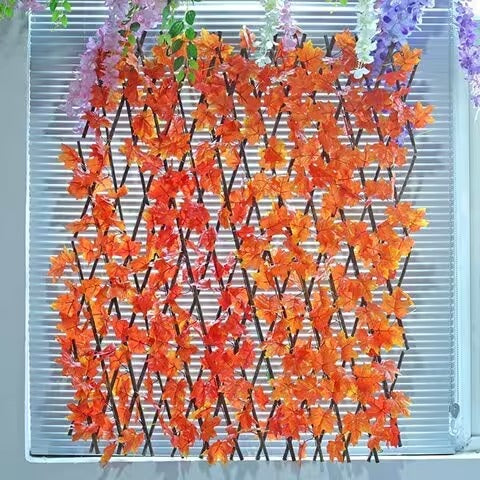 Valla Extensible de Hojas de Otoño