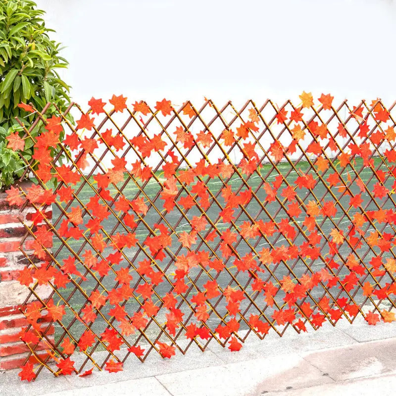 Valla Extensible de Hojas de Otoño