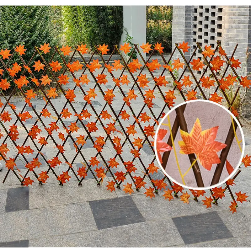 Valla Extensible de Hojas de Otoño