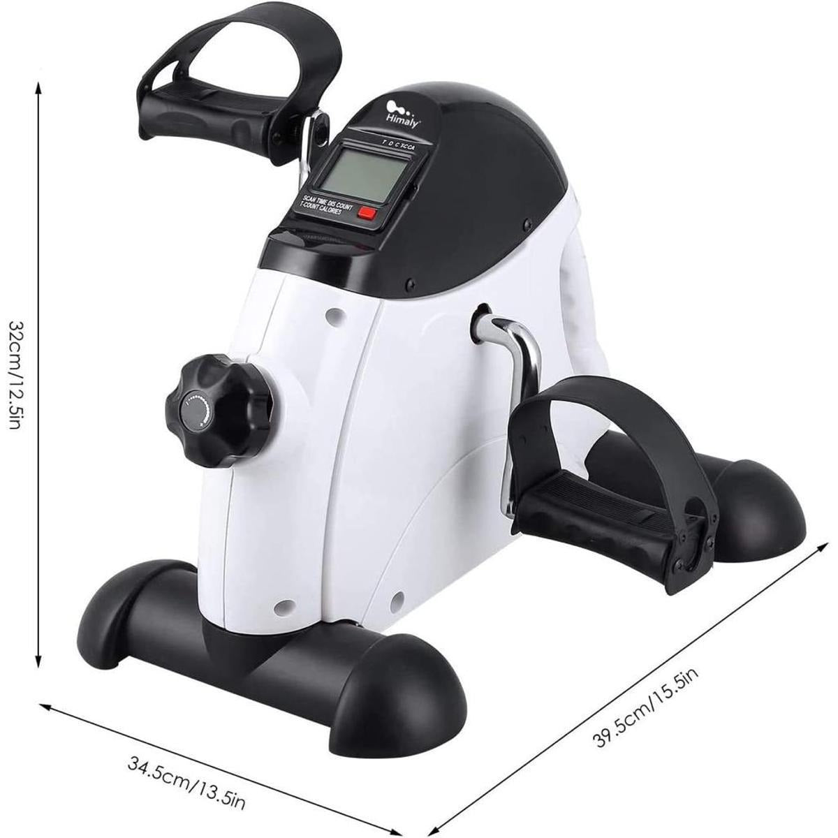 Mini Bicicleta Estática Portátil 2 en 1 | para Piernas y Brazos | Blanco