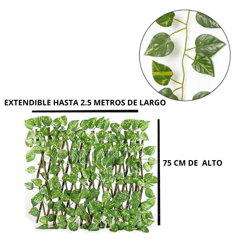 Cortina de Hojas Artificiales Extensible